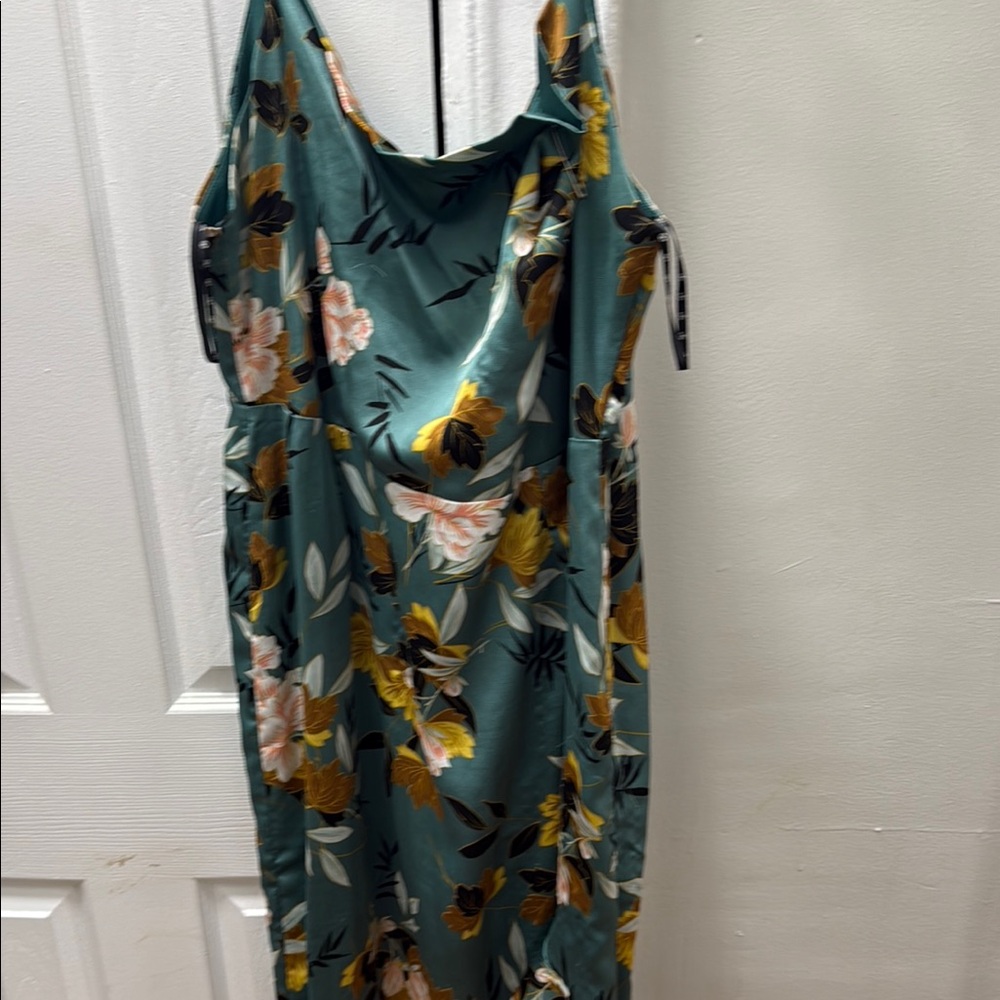 Floral Teal Dress